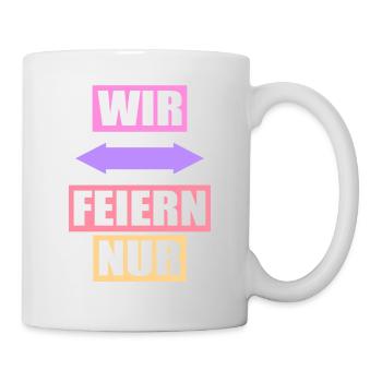 Junggesellenabschied Poltern Polterabend JGA - Tasse - Weiß - Rechts