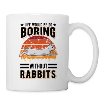 Kaninchen Geschenk Häschen Hase Kaninchen - Tasse - Weiß - Rechts