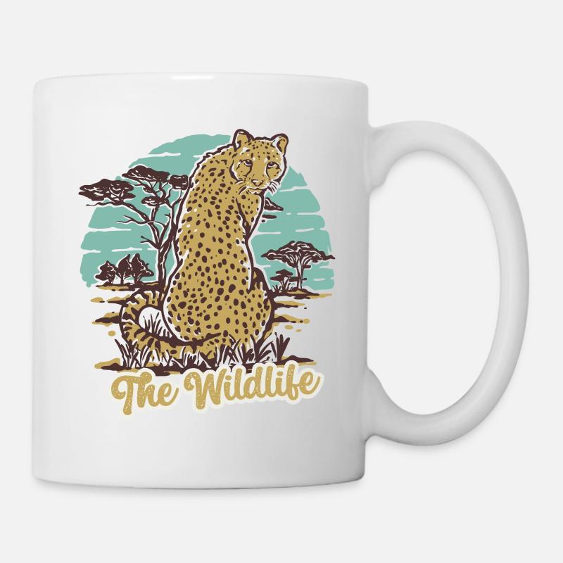 Le guépard de la faune - Mug blanc - blanc