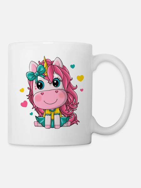 unicorn girl - Mug - white