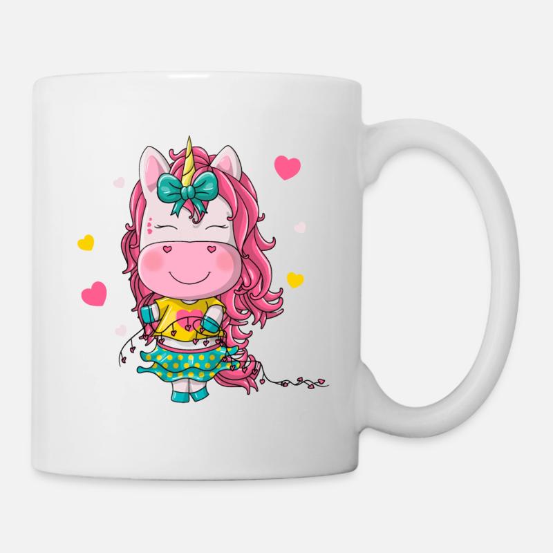 Einhorn-Mädchen - Tasse - Weiß