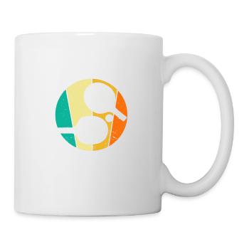Personne ne bat papa Drôle de joueur de tennis de table - Mug blanc - blanc - Droite