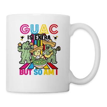 Avocado Guacamole Mexikanisch Mexiko Latino - Tasse - Weiß - Rechts