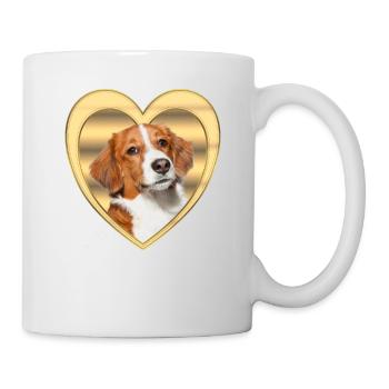 Kooikerhondje - Amoureux des chiens - Cœur de chien - Mug blanc - blanc - Droite