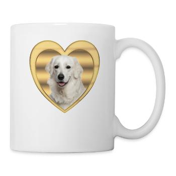 Kuvasz - Dog Lover - Dog Heart - Mug - white - Right