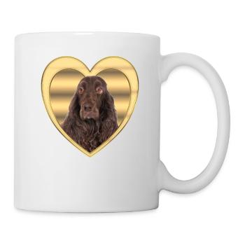 Field Spaniel - Dog Lovers - Dogs Heart - Mug - white - Right