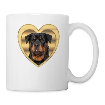 Rottweiler - Dog Lovers - Dogs Heart - Mug - white - Right