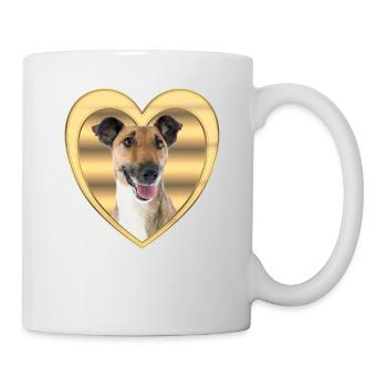 Fox Terrier - Amoureux des chiens - Cœur de chien - Mug blanc - blanc - Droite
