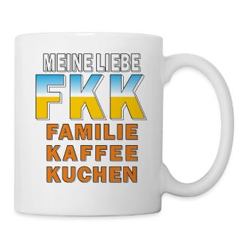 FKK FAMILIE KAFFEE KUCHEN - Tasse - Weiß - Rechts