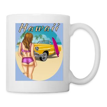 HAWAÏ - Mug blanc - blanc - Droite