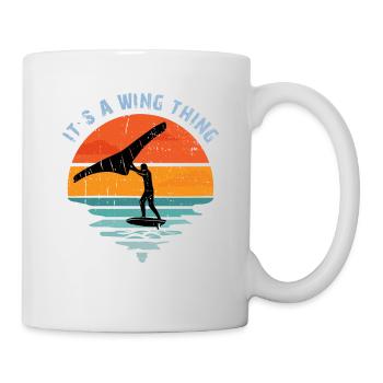 It s a Wing Thing Hydrofoil Wingfoil Wingfoiling - Mug - white - Right