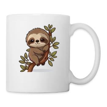 Animaux mignons paresseux pour enfants animaux drôles - Mug blanc - blanc - Droite
