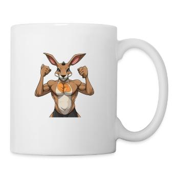 Kangaroo Kangaroos Kängurus lustiges Känguru - Tasse - Weiß - Rechts
