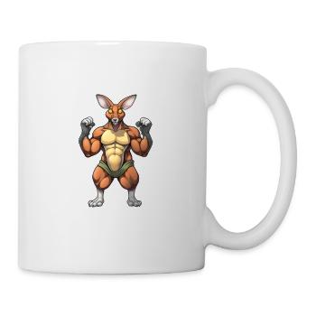Kangaroo Kangaroos Kängurus lustiges Känguru - Tasse - Weiß - Rechts
