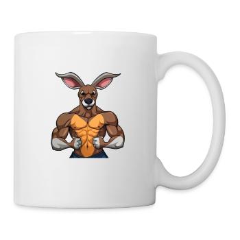 Kangaroo Kangaroos Kängurus lustiges Känguru - Tasse - Weiß - Rechts
