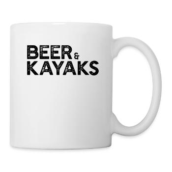 Funny Kayak Kayaker Beer & Kayaks - Mug - white - Right