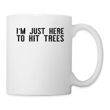 I'm Just Here To Hit Trees - Funny Disc Golf Frisb - Mug - white - Right