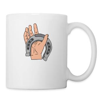 Relief Pitcher Horseshoe Pitching - Mug - white - Right