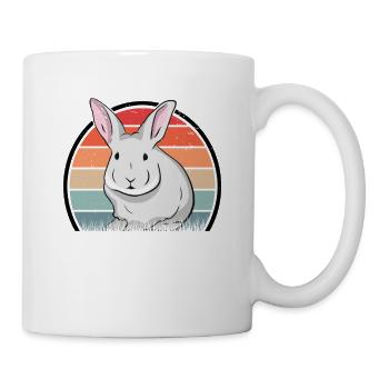Lapin Rétro Lapin Lapin Vintage - Mug blanc - blanc - Droite