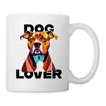 Dog Lover American Stafford - Mug - white - Right