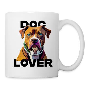 Amant des chiens American Stafford - Mug blanc - blanc - Droite
