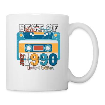 33rd Birthday Man July Vintage 1990 Cassette - Mug - white - Right