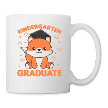 Kids Kindergarten graduate Fuchs Graduation - Tasse - Weiß - Rechts