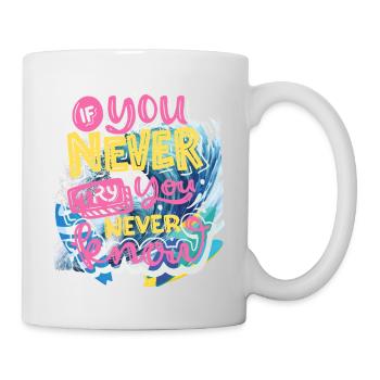 N’ABANDONNEZ JAMAIS - Mug blanc - blanc - Droite
