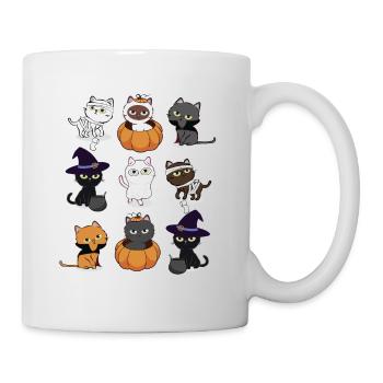 Cat Boo Halloween Cats Creepy Kitten - Mug blanc - blanc - Droite