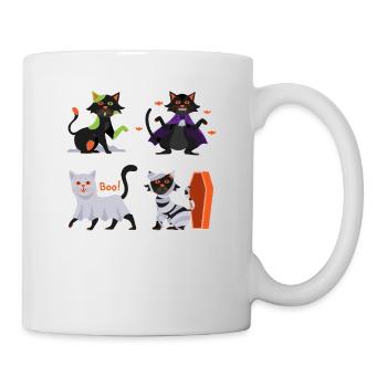 Cat Boo Halloween Cats Creepy Kitten - Mug - white - Right