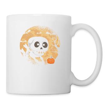 Skeleton Playing Volleyball Fan Player Coach - Mug - white - Right