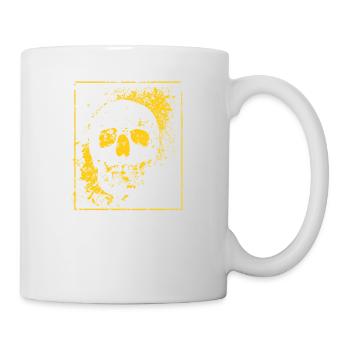 Halloween Party Skull Death Skeleton Head Bones - Mug - white - Right