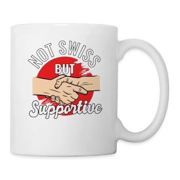 Pas suisse mais un voyageur de campagne solidaire - Mug blanc - blanc - Droite