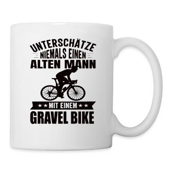 Gravelbike Gravel Gravelbikes Gravel Bike - Tasse - Weiß - Rechts