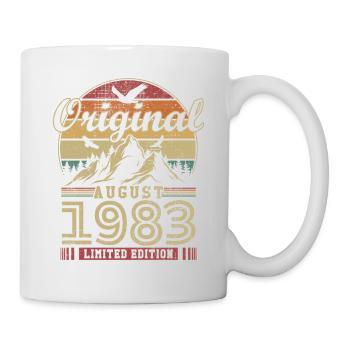 Original août 1983 vintage anniversaire 1983 - Mug blanc - blanc - Droite