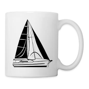 Voile Voilier Voilier Sailor Voilier - Mug blanc - blanc - Droite