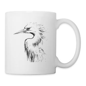 Héron - Mug blanc - blanc - Droite