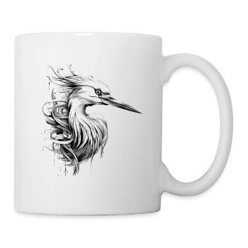 Héron - Mug blanc - blanc - Droite