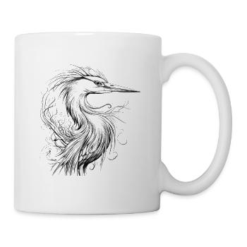 Héron - Mug blanc - blanc - Droite