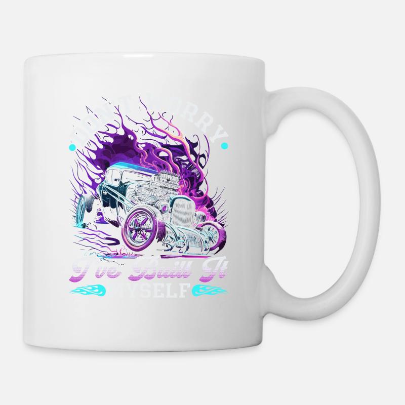 Le mécanicien Hot Rod Ive l’a construit moi-même, Muscle Car - Mug blanc - blanc