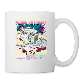 Citation Hot Rod Drift, Retro Muscle Car Rat Rod - Mug blanc - blanc - Droite