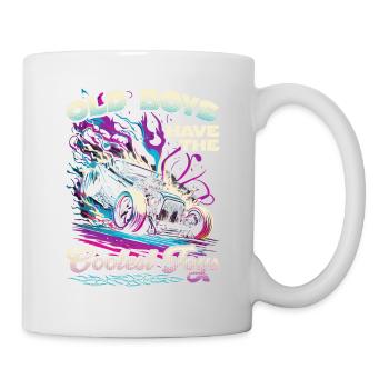 Hot Rod Grandpa, Old Boys Coolest Toys, Muscle Car - Mug blanc - blanc - Droite