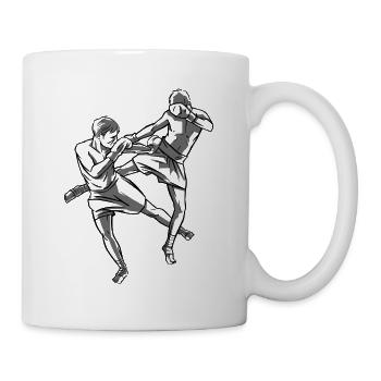 Thaiboxen Muay Thai - Tasse - Weiß - Rechts