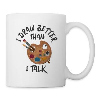Maler Zeichner für Künstler - Tasse - Weiß - Rechts