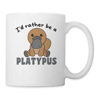 I'd rather be a platypus - cute animal - Mug - white - Right