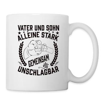 Vater und Sohn - Tasse - Weiß - Rechts