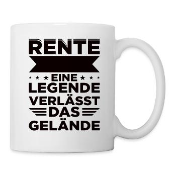 Rente Eine Legende Verlässt Das Gelände - Tasse - Weiß - Rechts