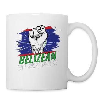 Pas bélizien mais favorable au Belize Flag Country - Mug blanc - blanc - Droite