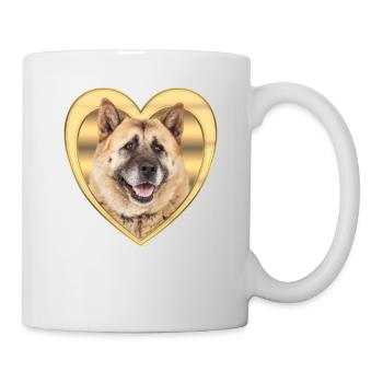 Akita - Dog Lover - Dog Heart - Mug - white - Right