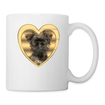Affenpinscher - Dog lover - Dog heart - Mug - white - Right